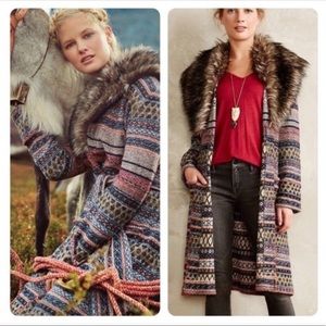 Angel of the North Faux Fur Knit Sweater